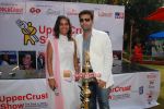Farzana Contractor and Karan Johar at the launch of the 7th annual UpperCrust Show in Mumbai on 4th Dec 2009.JPG